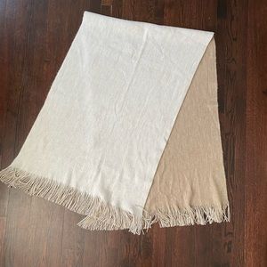 Two toned oversized blanket scarf